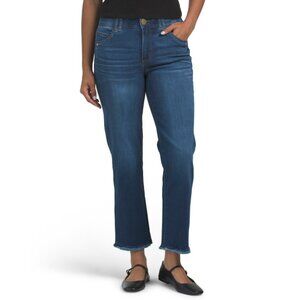 DEMOCRACY Blue Ab Tech High Rise Slim Straight Leg Jeans